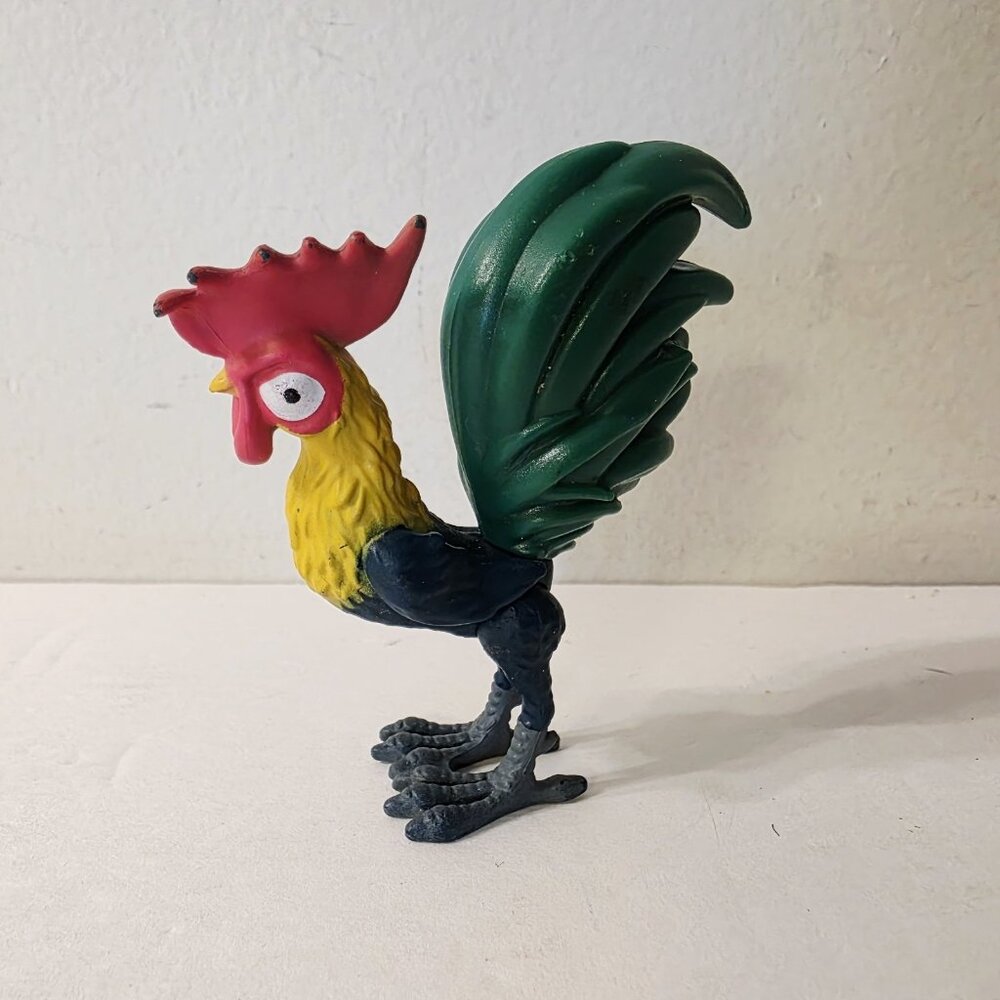 Vtg Disney Moana Hei Hei Rooster 3" PVC Toy Action Figure Cake Topper